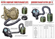 ПВ03 Средства защиты органов дыхания - противогазы, респираторы (пленка самокл., А3, 9 листов) - Плакаты - Гражданская оборона - Магазин охраны труда и техники безопасности stroiplakat.ru